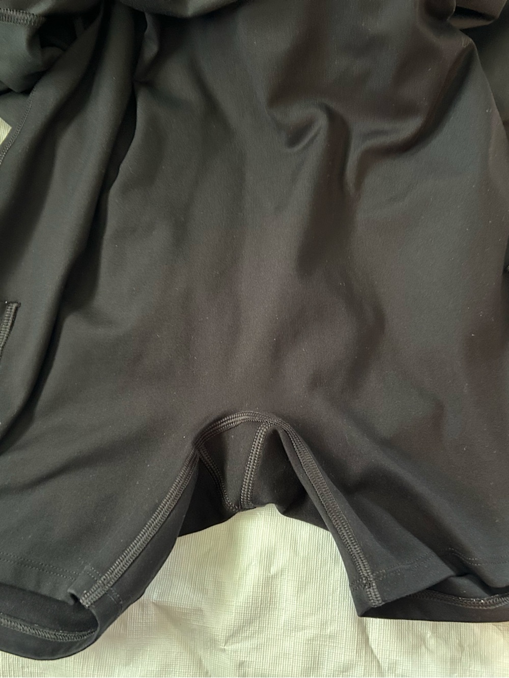 girlfriend collective black skorts romper - Picture 3 of 6